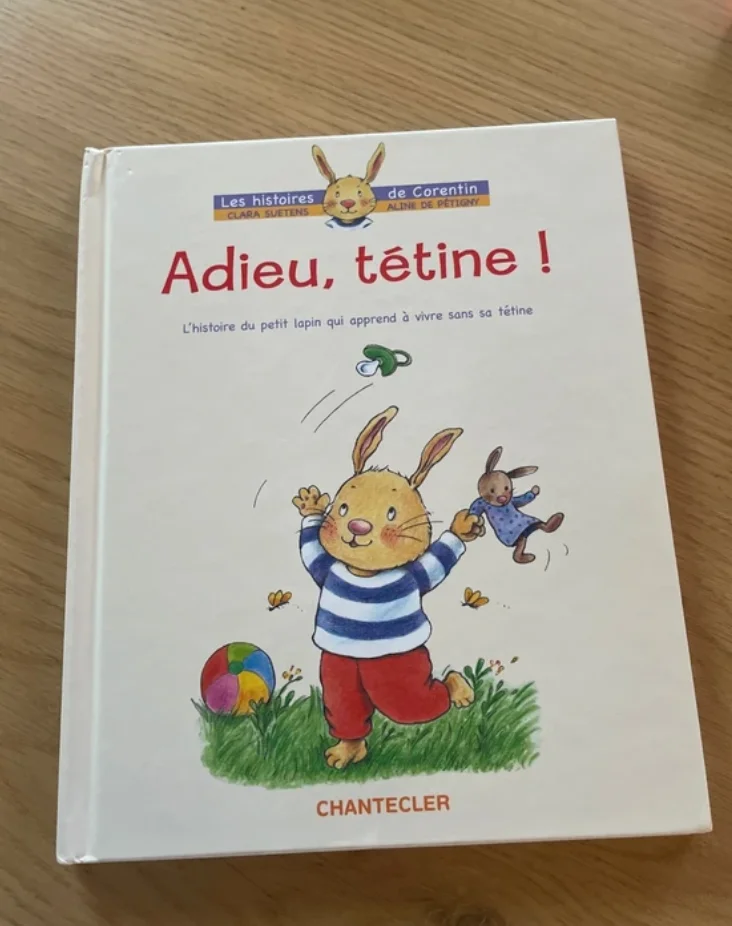 Livre  adieu, Tétine !
